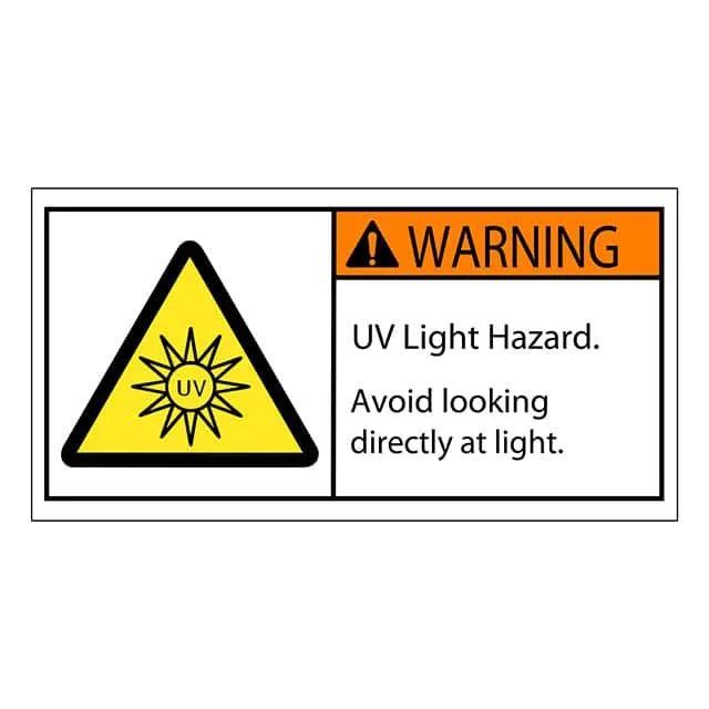 SAFLBL-2X4-043-500/PK (SAFETY LABEL - WARNING - UV LIGH)
