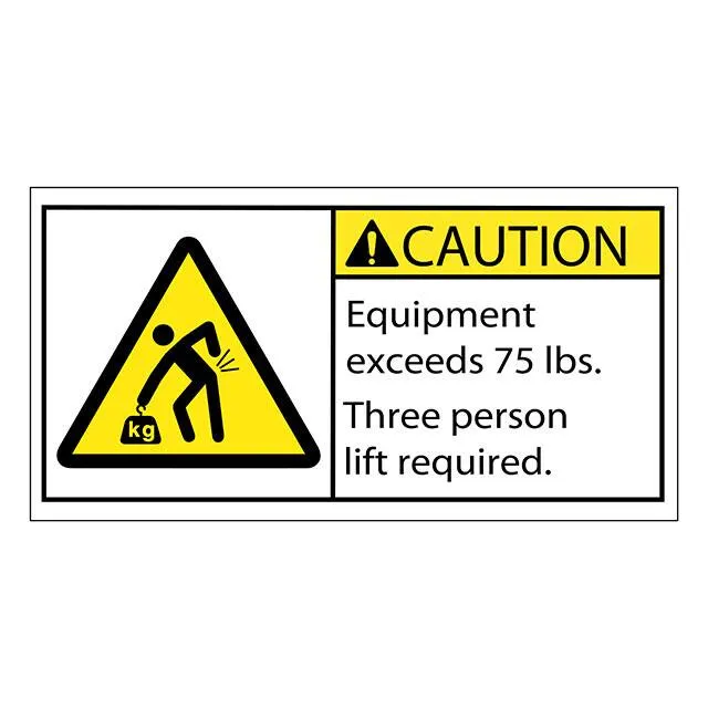 SAFLBL-2X4-049-500/PK (SAFETY LABEL - CAUTION - EQUIPME)