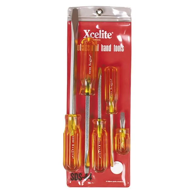 SDS44 (SCREWDRIVER SET SLOT W/POUCH 5PC)