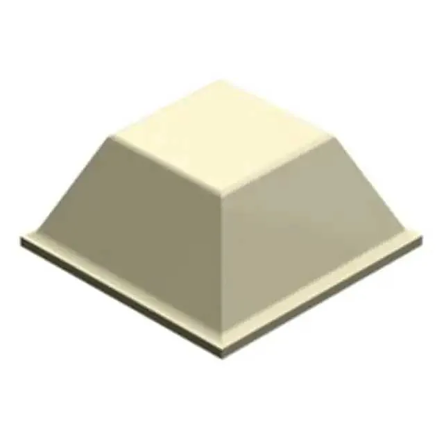 SJ-5018-WHITE (BUMPER SQUARE 0.5L X 0.5"W WHT")