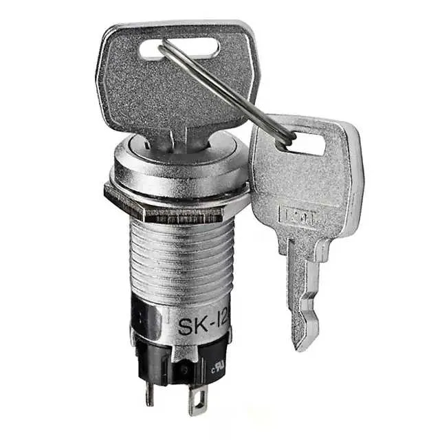 SK12BAW01/C-UL (SWITCH KEYLOCK 2POS SPDT 3A 125V)