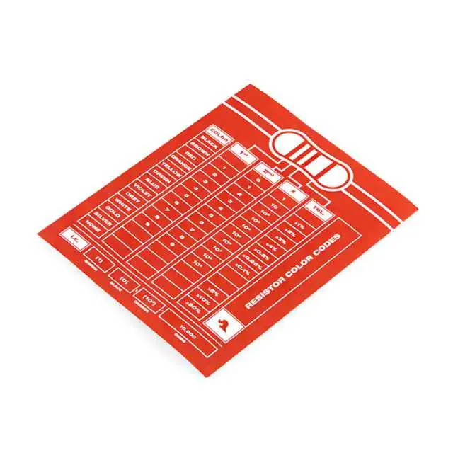 SWG-10108 (RESISTOR CHART STICKER)