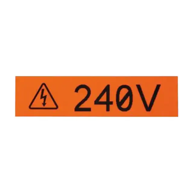 T100X000VUC-BK (TAPE MARKING BLK/ORG 1X 8.3YDS")