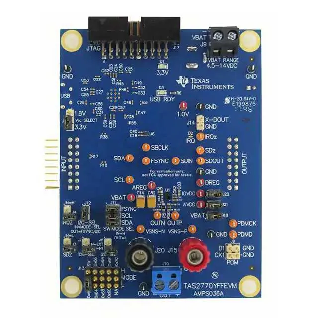 TAS2770YFFEVM (EVAL BOARD FOR TAS2770)