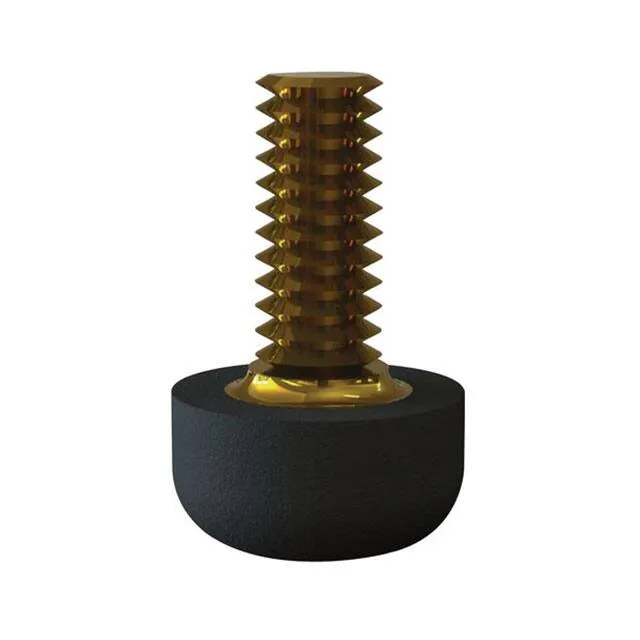 TB-3 (FOOT CYLINDRICAL 0.374 DIA BLK")