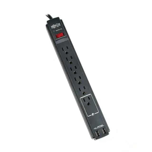 TLP606USBBTAA (SURGE PROTCT STRIP USB OUTLET 6')