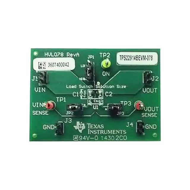 TPS22914BEVM-078 (EVAL BOARD FOR TPS22914B)