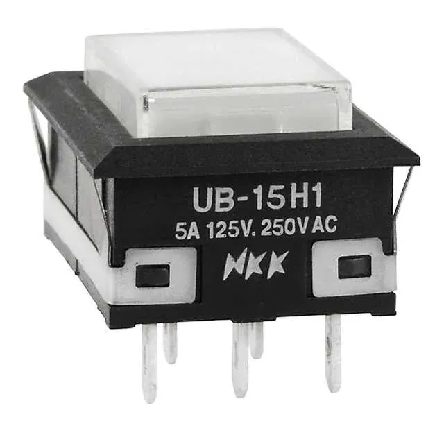 UB15NKW015C-JB (SWITCH PUSHBUTTON SPDT 5A 125V)