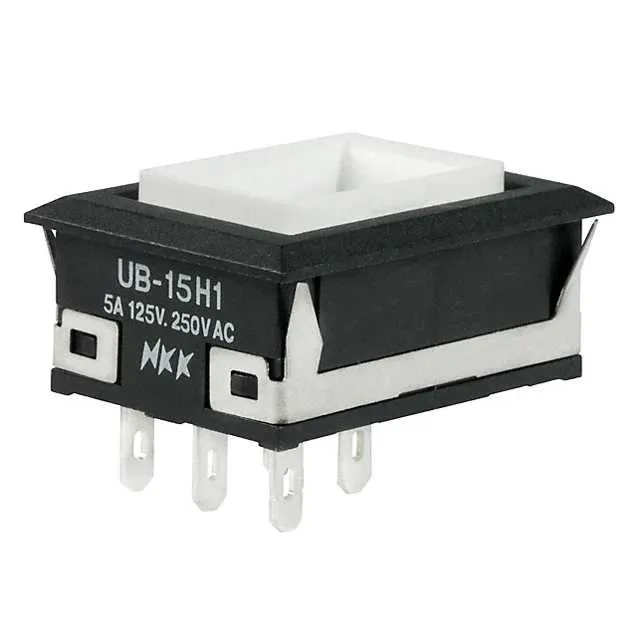UB15NKW015C (SWITCH PUSHBUTTON SPDT 5A 125V)