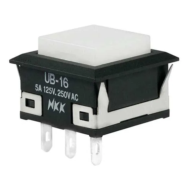 UB16KKW01N-B (SWITCH PUSHBUTTON SPDT 5A 125V)