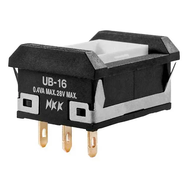 UB16NBKG01N (SWITCH PUSH SPDT 0.4VA 28V)
