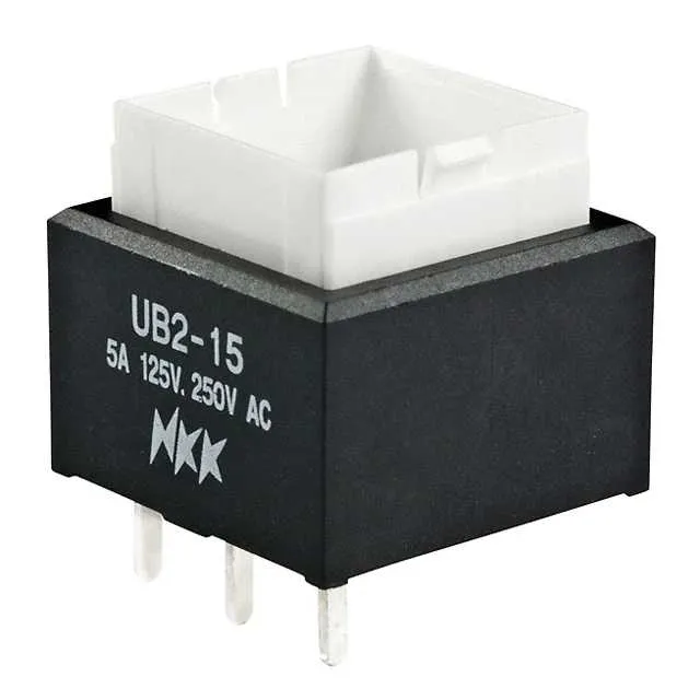 UB215SKW03N (SWITCH PUSHBUTTON SPDT 5A 125V)