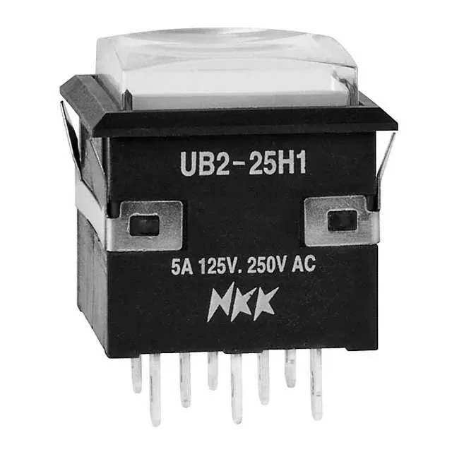 UB225KKW015F-1JB (SWITCH PUSHBUTTON DPDT 5A 125V)
