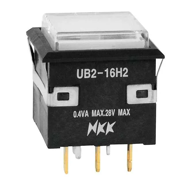 UB226KKG016F-3JB (SWITCH PUSH DPDT 0.4VA 28V)
