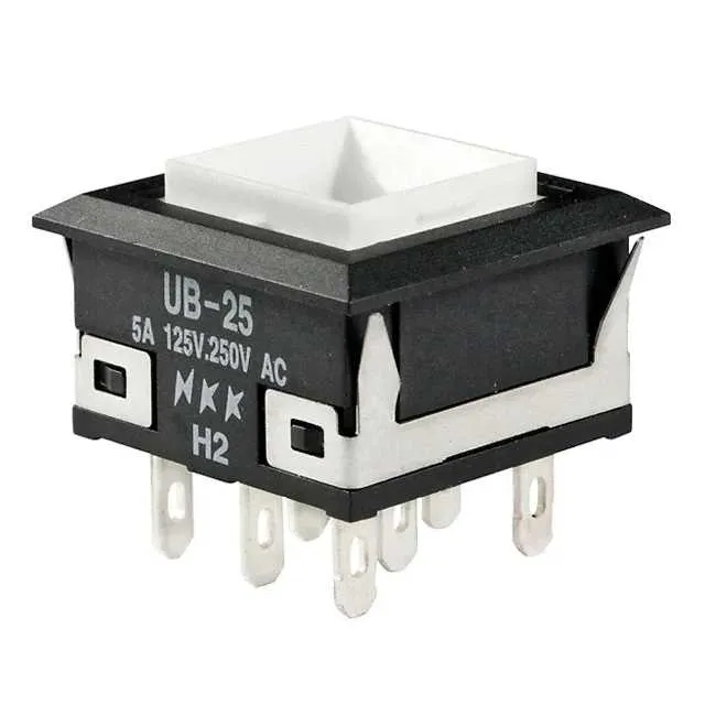 UB25KKW016B (SWITCH PUSHBUTTON DPDT 5A 125V)