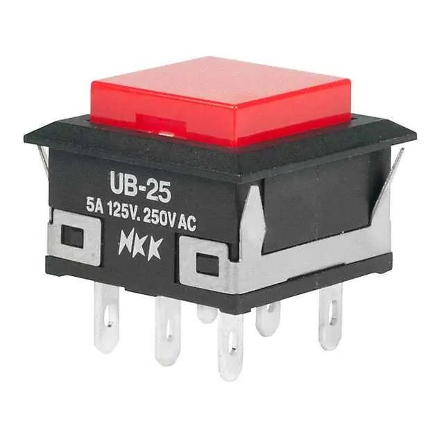 UB25KKW01N-C (SWITCH PUSHBUTTON DPDT 5A 125V)