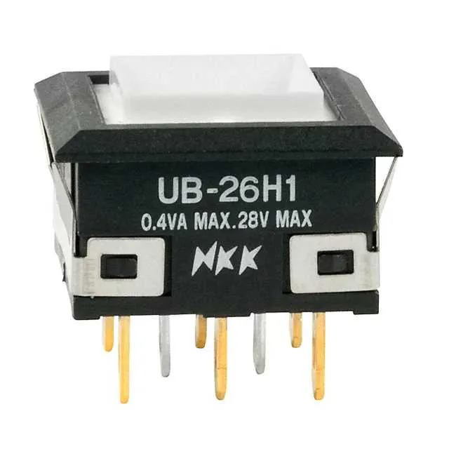 UB26KKG015F (SWITCH PUSH DPDT 0.4VA 28V)