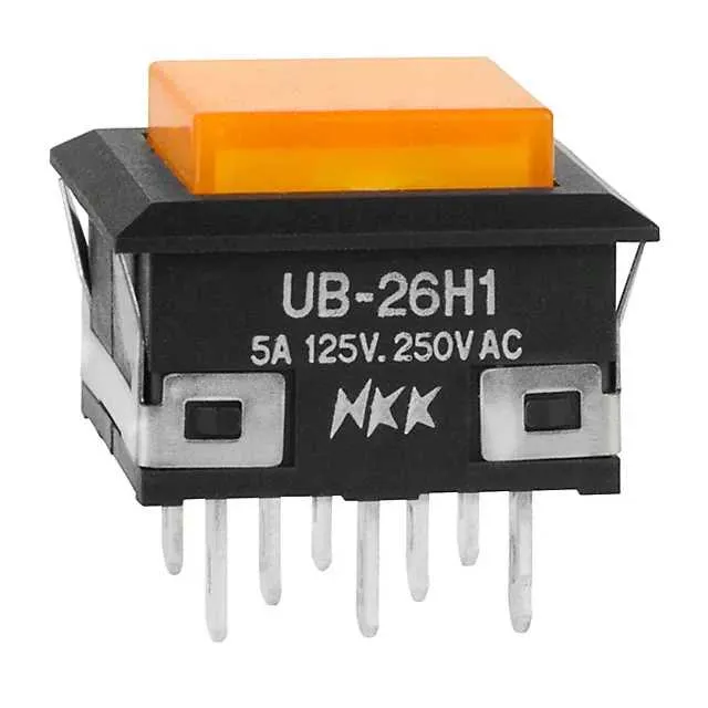 UB26KKW015D-DD (SWITCH PUSHBUTTON DPDT 5A 125V)