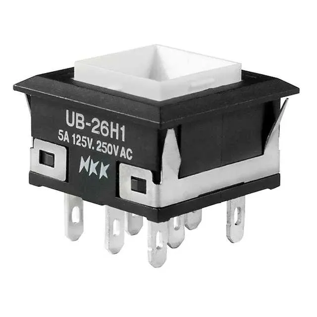 UB26KKW015F (SWITCH PUSHBUTTON DPDT 5A 125V)