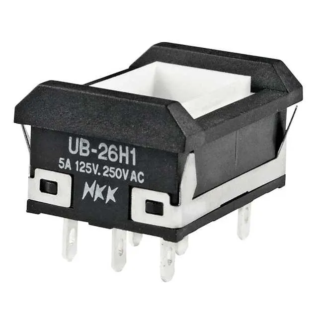 UB26NBKW015C (SWITCH PUSHBUTTON DPDT 5A 125V)