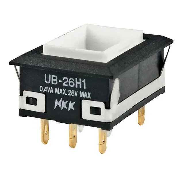 UB26NKG015C (SWITCH PUSH DPDT 0.4VA 28V)
