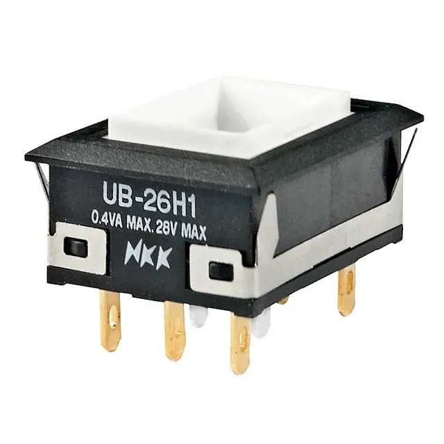UB26NKG015F (SWITCH PUSH DPDT 0.4VA 28V)