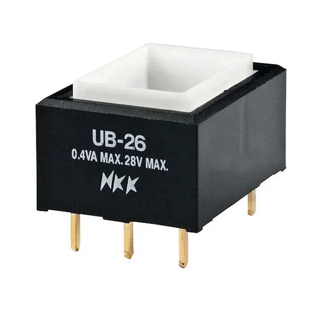UB26RKG03N (SWITCH PUSH DPDT 0.4VA 28V)