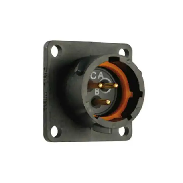 UTS012D3P (CONN RCPT MALE 3POS GOLD SOLDER)