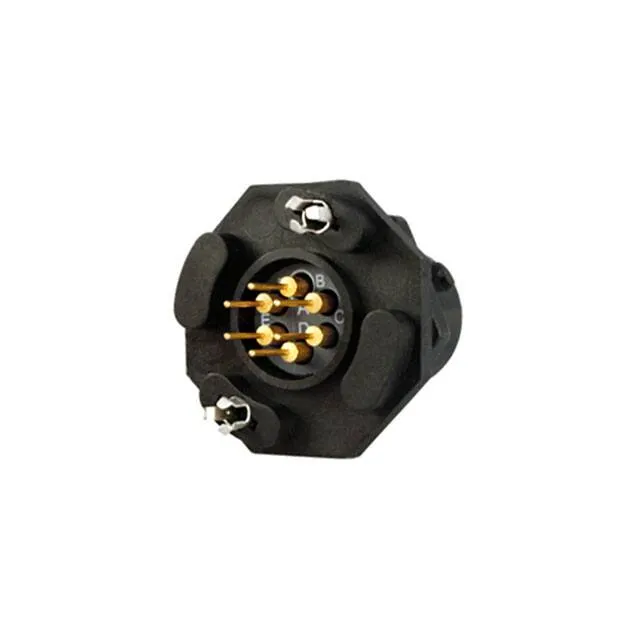 UTS710D6P32 (CONN RCPT MALE 6POS GOLD SOLDER)