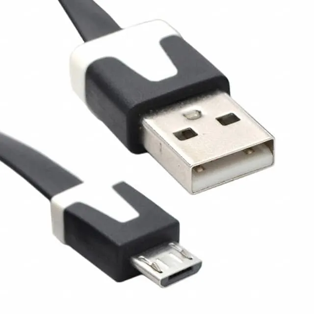 VA-FC-1M-BKW (CABLE USB A-MICRO B 1M BLK/WHT)