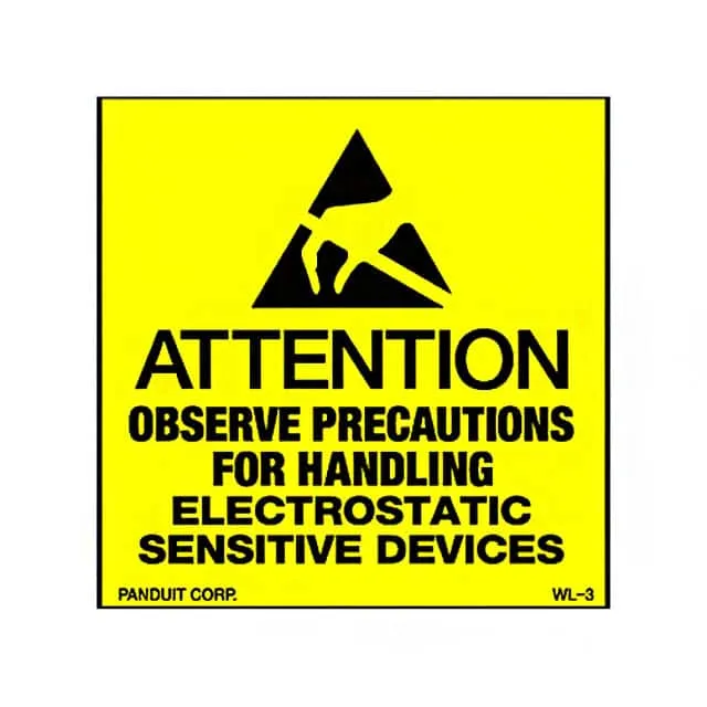 WL3 (LABEL ESD/STATC WARN 2X2" 500PC")