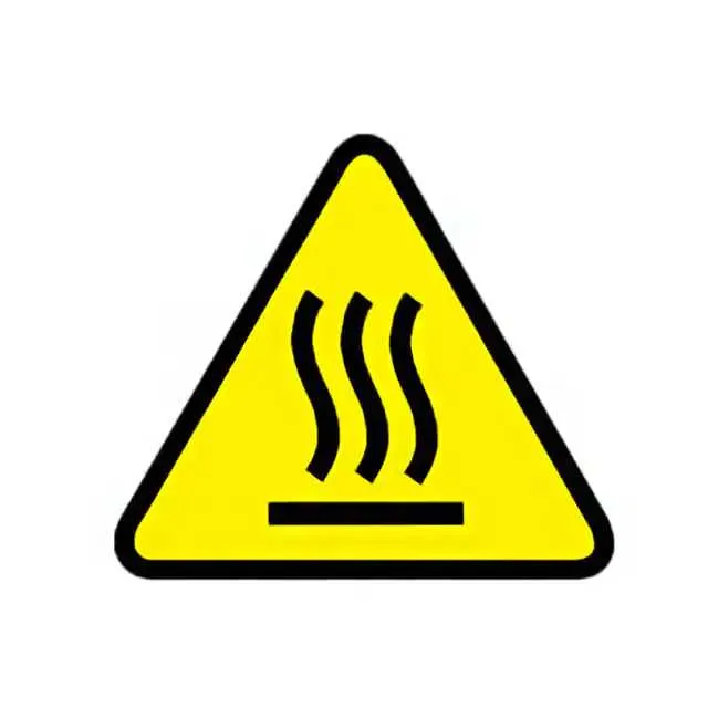 WL35Y (LABL ELECT WARN 2W BLK/YL 50/PK")