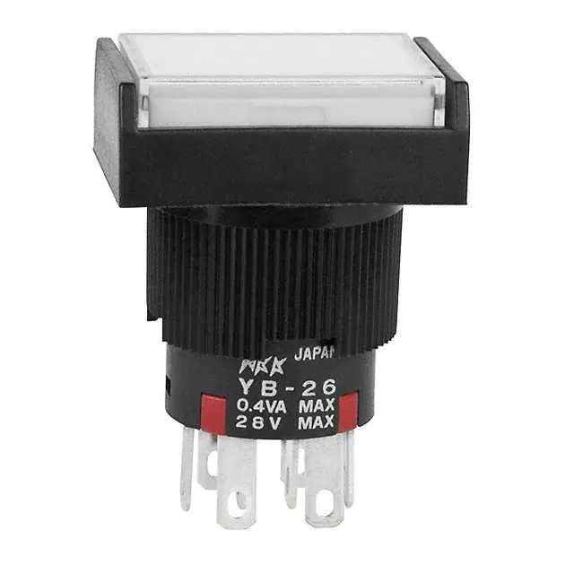 YB26RKG01-2CF24-JB (SWITCH PUSH DPDT 0.4VA 28V)