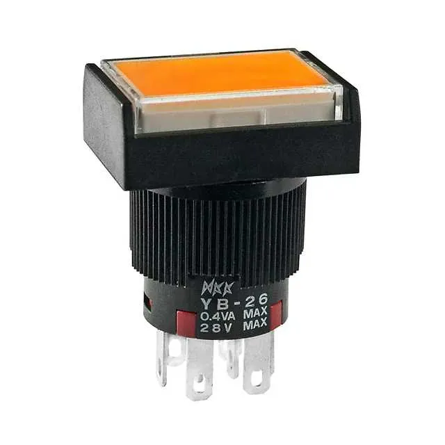 YB26RKG01-5D-JD (SWITCH PUSH DPDT 0.4VA 28V)