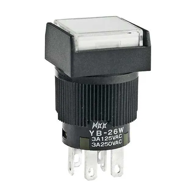 YB26WSKW01-6F-JB (SWITCH PUSHBUTTON DPDT 3A 125V)