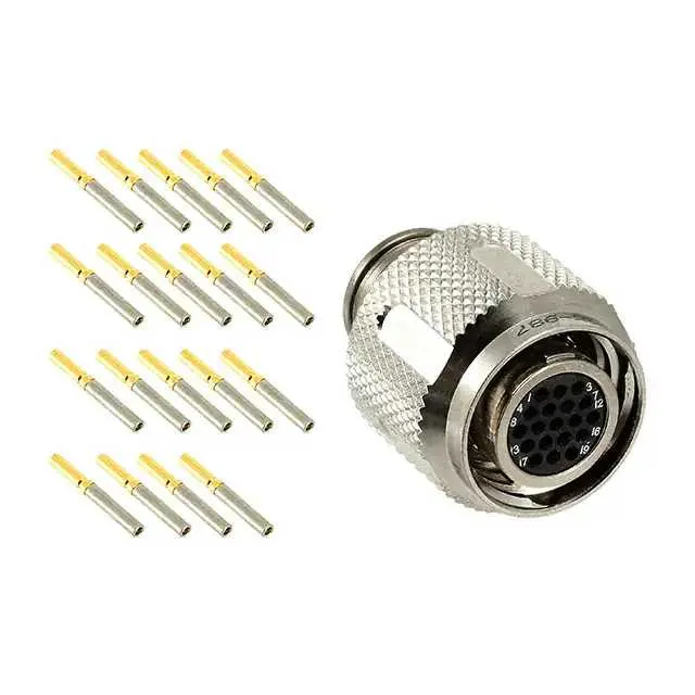 MKJ5A6F11-19SA (CONN PLUG FMALE 19POS GOLD CRIMP)