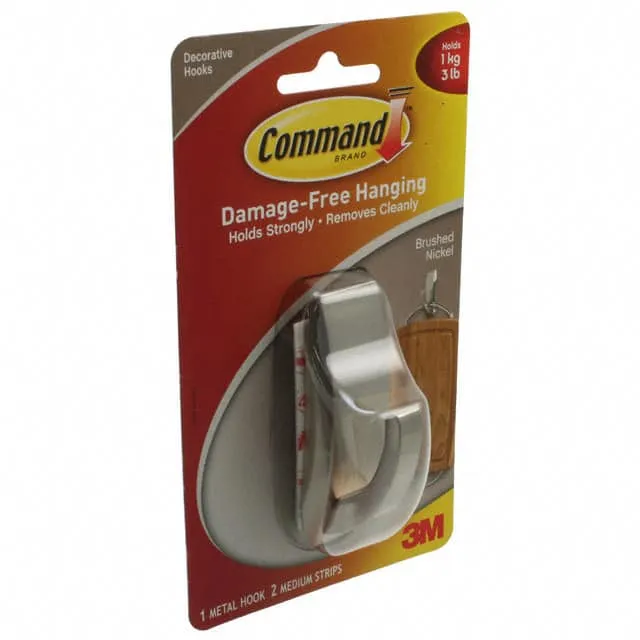MR02-BN-ES (REFLECT BRUSH NICKEL MEDIUM HOOK)