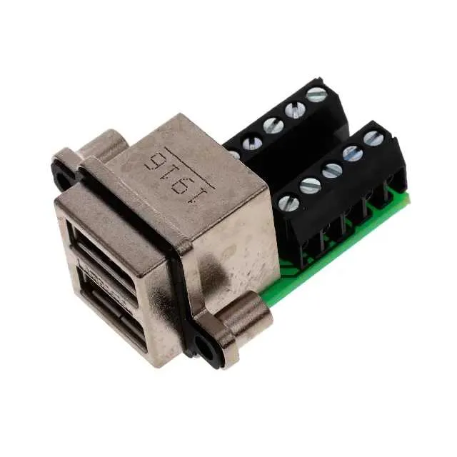 MUSBC41130 (RUGGED RCPT USB A STACK/TRML BLK)