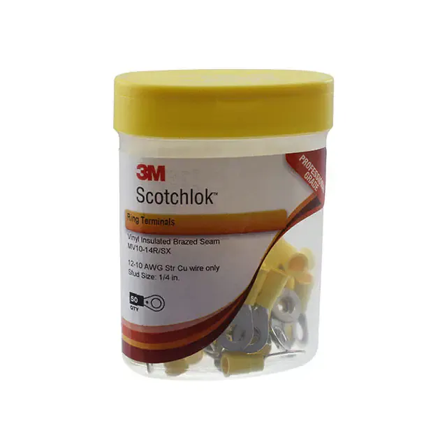 MV10-14R/SX-BOTTLE (CONN RING CIRC 10-12AWG 1/4 50PC)