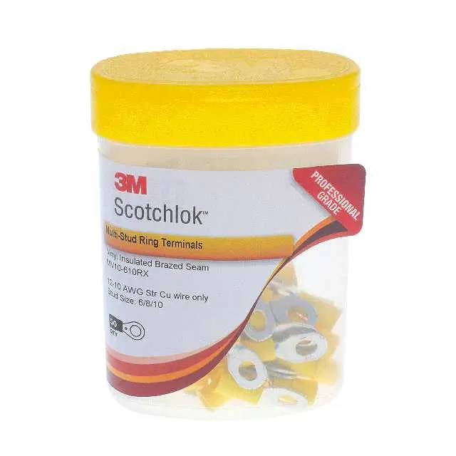 MV10-610RX-BOTTLE (CONN RING MULTSTUD 10-12AWG 50PC)
