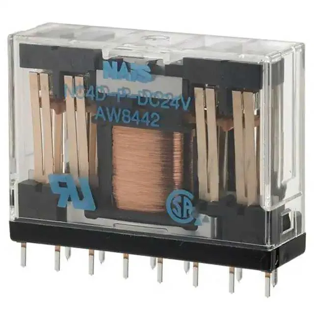 NC4D-P-DC24V (RELAY GEN PURPOSE 4PDT 5A 24V)