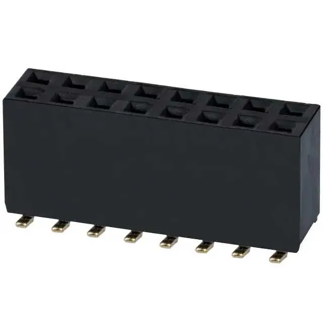 NPPC082KFMS-RC (CONN FMALE 16POS DL.1 GOLD SMD")