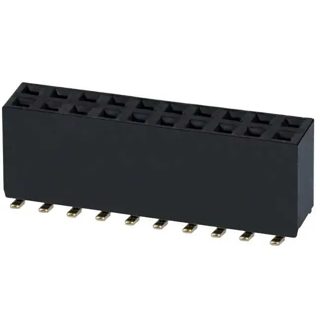 NPPC102KFMS-RC (CONN FMALE 20POS DL.1 GOLD SMD")