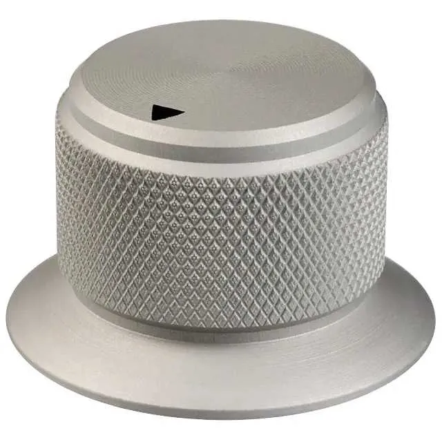 OESA-75-1-6 (KNOB KNURLED W/SKRT 0.125 METAL")