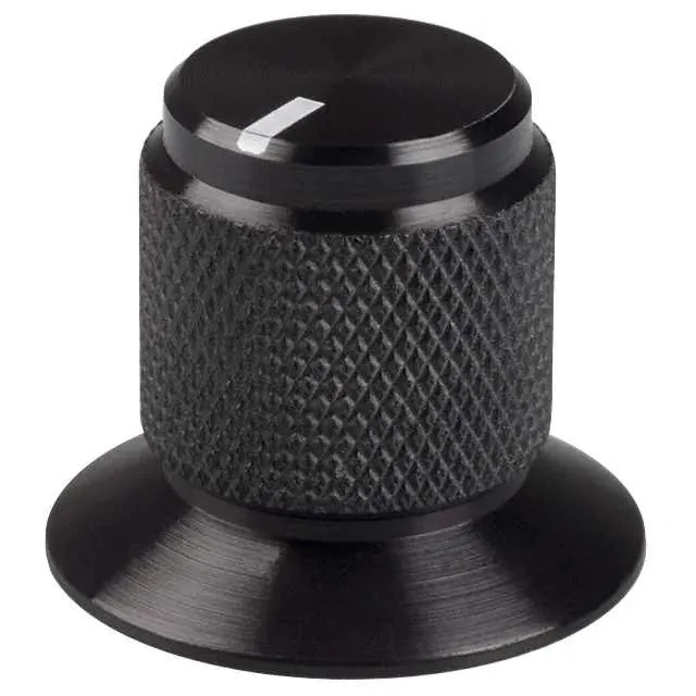 OESL-50-2-5 (KNOB KNURLED W/SKRT 0.250 METAL")