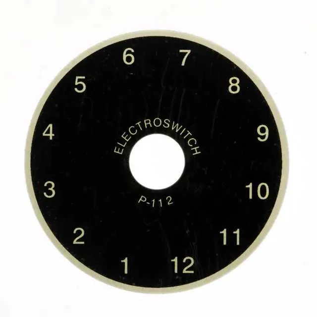 P112 (DIAL PLATE 1-12 DIGIT 1.87 DIA")