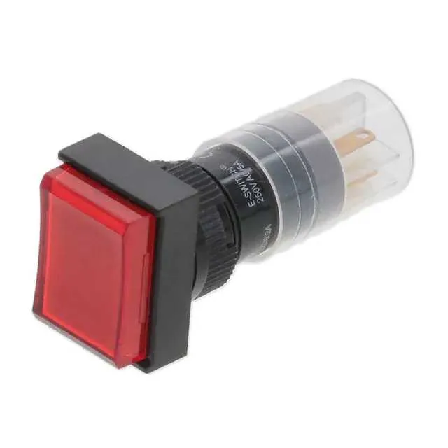 P16OAT11KREDRED (SWITCH PUSHBUTTON SPDT 8A 125V)