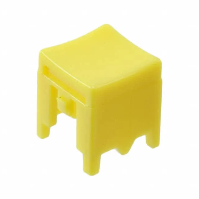 P23498 (CAP PUSHBUTTON SQUARE YELLOW)