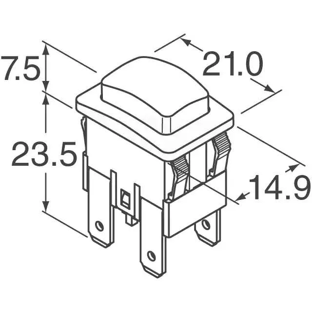 PA41EC1100 (SWITCH PUSH DPST-NO 16A 125V)