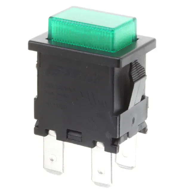 PB1973CBLKGILEF3 (SWITCH PUSH SPST 15A 250V)